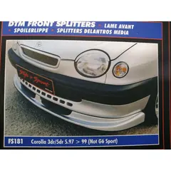Εμπρος σποιλερ προφυλακτηρα πλαστικο TOYOTA COROLLA 1998+ 3/5D