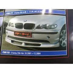 Εμπρος σποιλερ προφυλακτηρα τυπου DTM για BMW E 46 4D 2001-2004