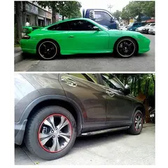 Αυτοκολλητη  προστατευτικη διακοσμητικη ταινια ζαντας 8 μετρα