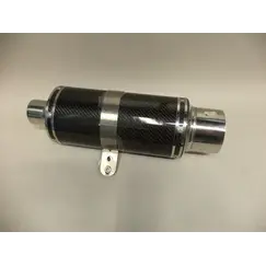 Τελικό καζανάκι real carbon/ασημένια μπούκα