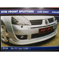 Εμπρος σποιλερ προφυλακτηρα πλαστικο RENAULT CLIO SPORT 2001+