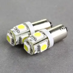 5 SMD LED Λάμπες - 12V BA9S