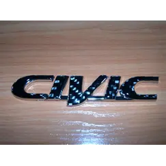 Αυτοκόλλητο CIVIC look carbon