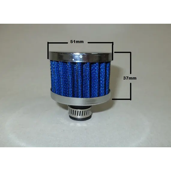 Φιλτράκι αναθυμιάσεων ΜΙΝΙ 12mm ΜΠΛΕ