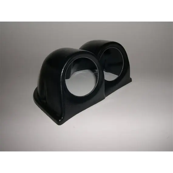 Βάση διπλή μαύρη ταμπλό 52mm