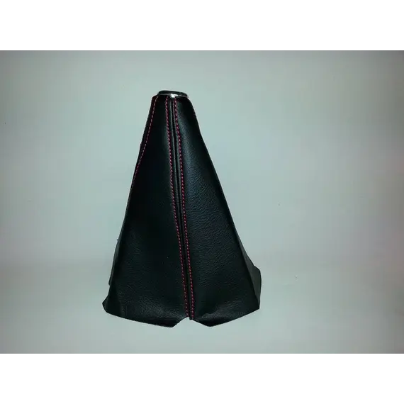 Φούσκα ταχυτήτων universal μαυρη δερματίνη κόκκινη ραφή