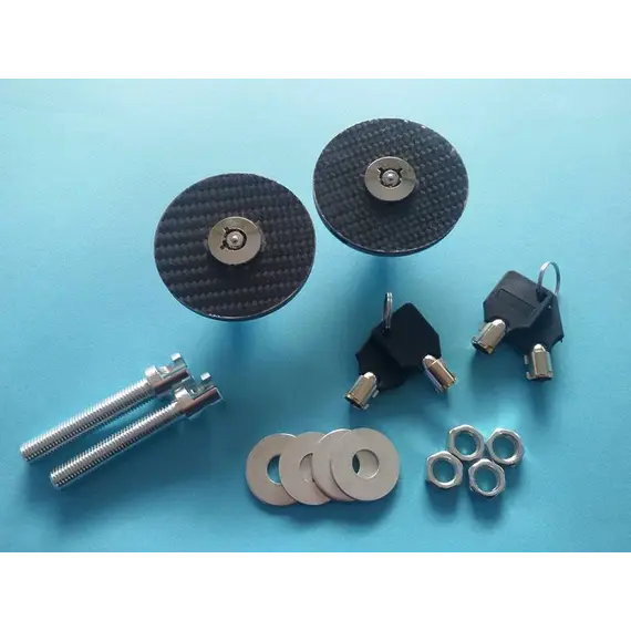 Άγκιστρα καπο με κλειδί στρογγυλά carbon