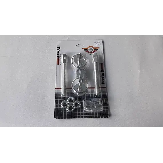 Άγκιστρα καπό ασημί