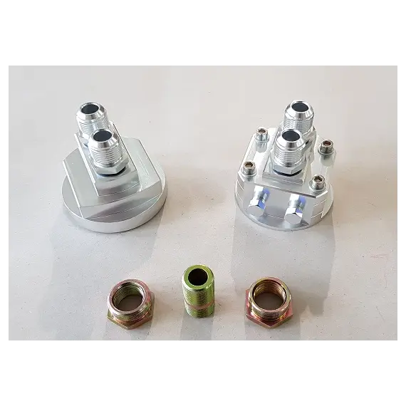 Αντάπτορας αλλαγής θέσης φίλτρου λαδιού silver