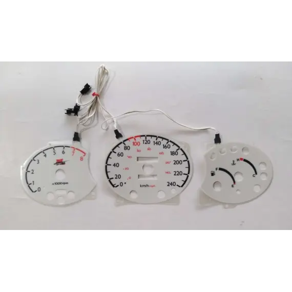 Λευκά όργανα φωτιζόμενα Hyundai Tiburon 97+