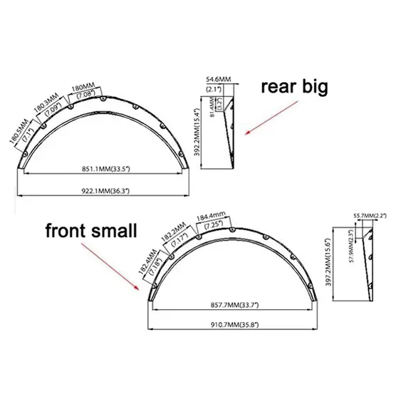 Φτερά τροχών - Φρυδάκια τροχών
