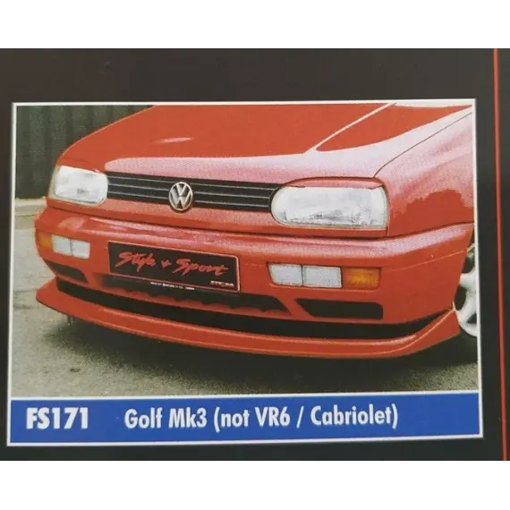Εμπρος σποιλερ προφυλακτηρα πλαστικο VW GOLF MK3