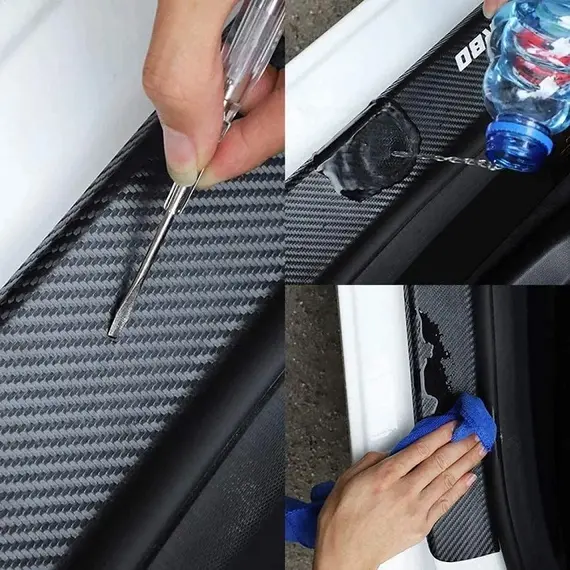 Αυτοκόλλητα Μασπιέ Πόρτας Carbon