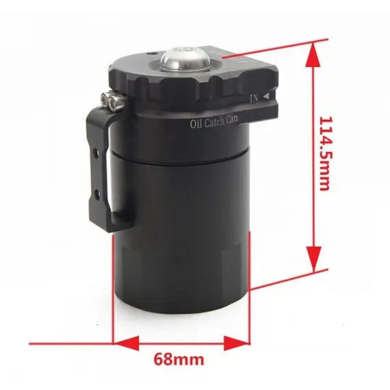 Αγωνιστικό δοχείο αναθυμιάσεων μαύρο με φίλτρο