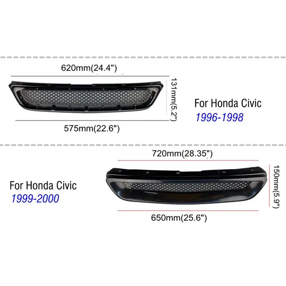 Πλαστική Μάσκα CIVIC 99-00 TYPE-R