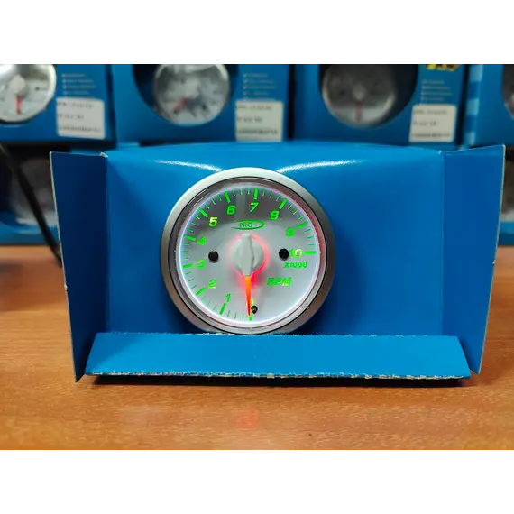 Στροφόμετρο 52mm πράσινο φωτισμό