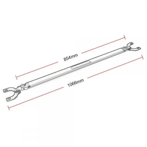 Μπάρα θόλων μαύρη Honda CIVIC Πίσω