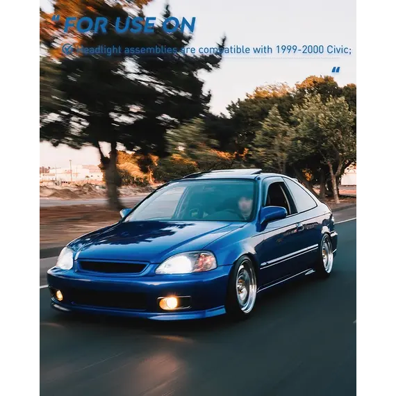 Φανάρια Civic EK 99-00 ΜΑΥΡΑ