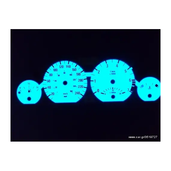 Λευκά όργανα φωτιζόμενα BMW E46